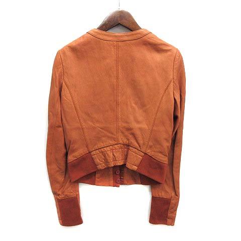 スタニングルアー STUNNING LURE ラムレザー Vネック ブルゾン  