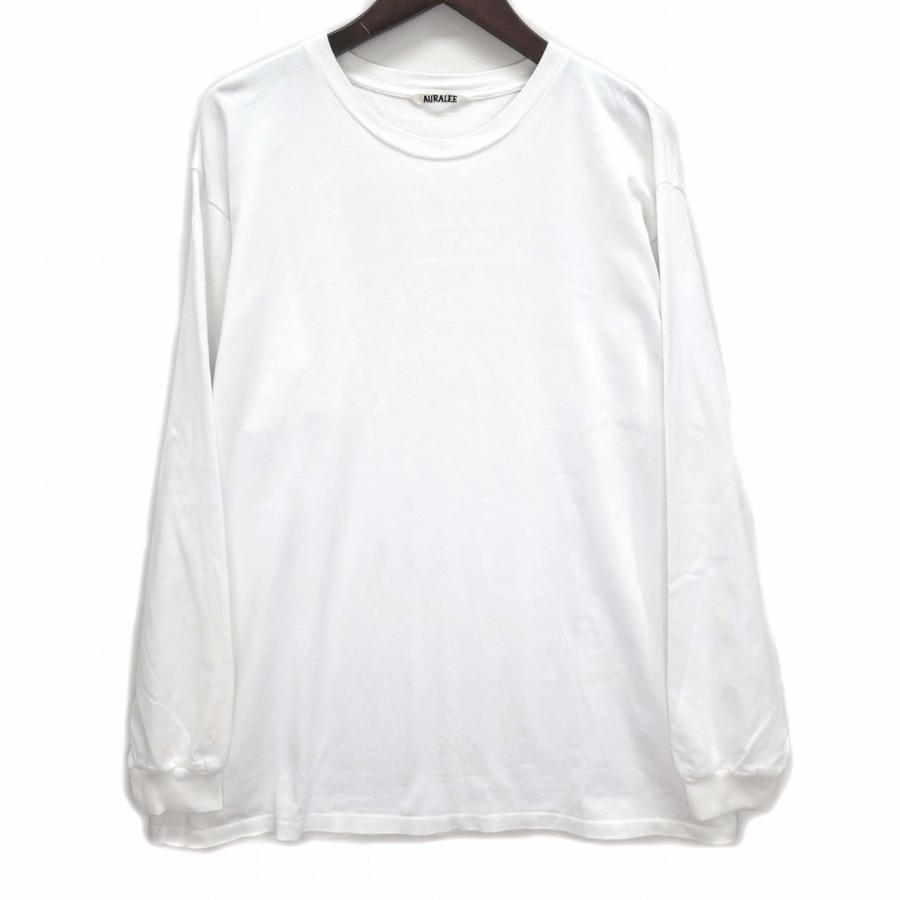 オーラリー AURALEE LUSTER PLAITING L/S TEE Tシャツ カットソー 長袖 