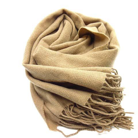 LAVIN ミルクティーベージュ 大判ストール｜ランバン LANVIN マフラー