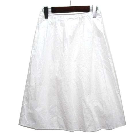 美品　FURFUR ファーファー　コサージュフレアスカート　ホワイト　free ファーファー furfur ラインレース スカート ロング フレア 白