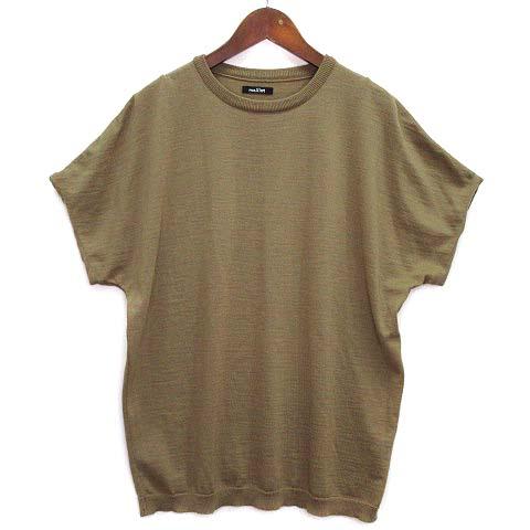 マイヨ maillot クルーネック フレンチスリーブ ニット セーター 