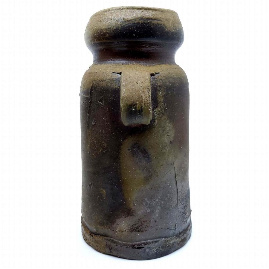 【美品★名作】山下譲治作 備前 手桶形 花入 花器　共箱付 美品☆名作】山下譲治作 備前 手桶形 花入 花器 共箱付 - メルカリ