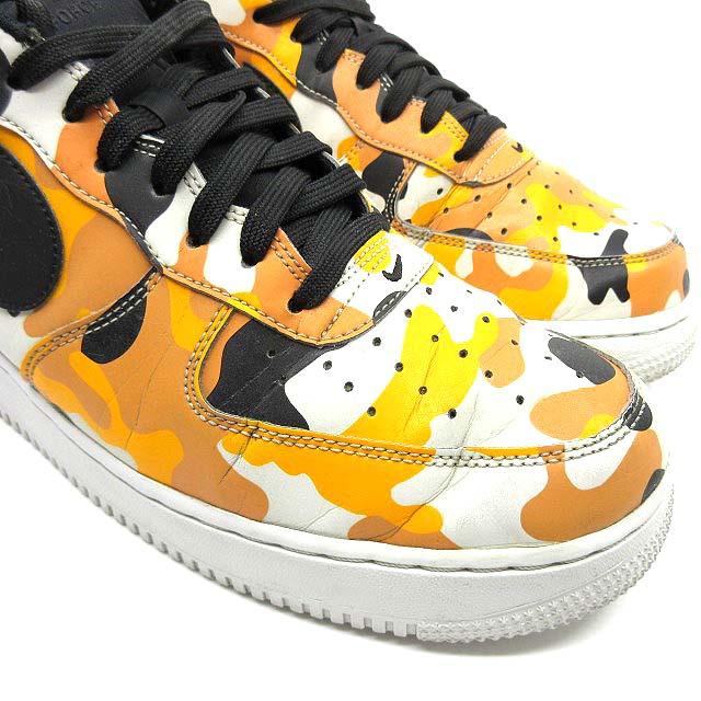 ナイキ NIKE エアフォースワン AIR FORCE 1 ’07 LV8 スニーカー 823511-800 カモフラ 迷彩 オレンジ 28.5cm メンズ｜vectorpremium｜04