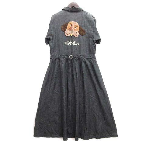 ポテチーノ POTECHINO さえら ドッキング ジレ デニム ロング