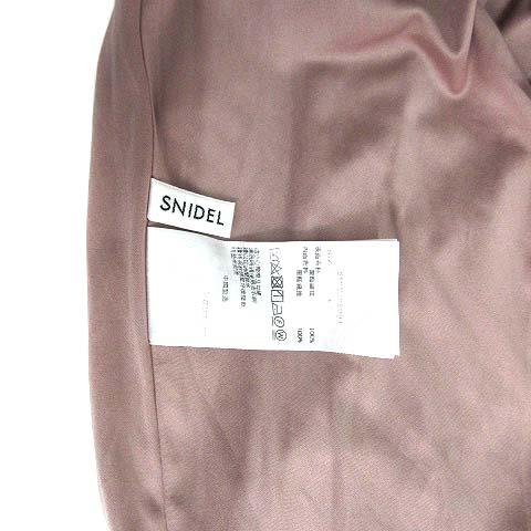 SNIDEL スナイデル サテン Vネック ロング ワンピース 長袖 SNIDEL スナイデル サテン Vネック ロング ワンピース 長袖
