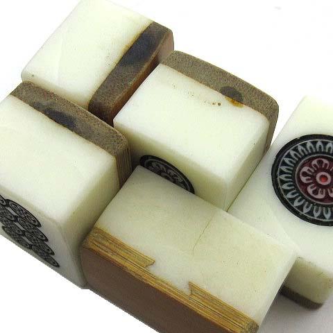 麻雀牌セット 茶色と白 花柄デザイン 楽天市場】おしゃれ（麻雀