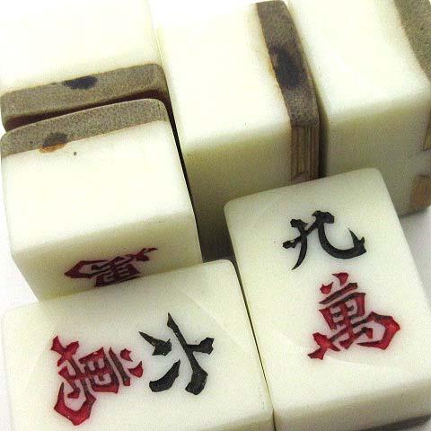 麻雀牌 背竹 花牌 春夏秋冬 18mm 25mm 14mm 6索割れあり