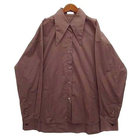 フレイアイディー FRAY I.D 2021AW ロングポイント カラー シャツ 