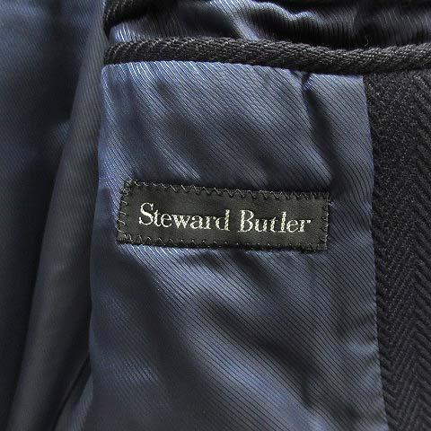 スチュワードバトラー Steward Butler ウール ヘリンボーン チェスター
