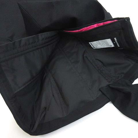 【中古】未使用品 ディースクエアード DSQUARED2 ウール シルク ベアトップ ドレス ミニ ワンピース 立体 フリル ブラック 黒 38 DSQUARED2（ディースクエアード） 未使用品 ウール シルク ベアトップ