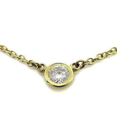 ティファニー TIFFANY & CO. K18YG ダイヤモンド 1P バイザヤード