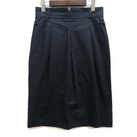 レナランゲ RENA LANGE スーツ 上下 セットアップ ストライプ ギャザー 