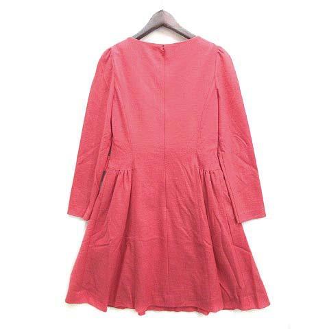 エムズグレイシー M'S GRACY ウール リボン ワンピース 膝丈 長袖