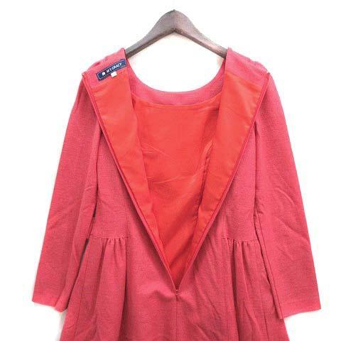 エムズグレイシー M'S GRACY ウール リボン ワンピース 膝丈 長袖