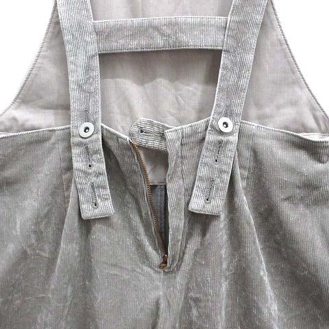 新品同様★スローブイエナ★ グレー★暖かウール混★素敵オールインワン★36 SLOBE IENA（スローブイエナ）の「コットンクレーター