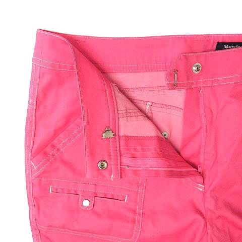 マンシングウェア パンツ ロゴ刺繍 ストレッチ ピンク 13 大きいサイズ