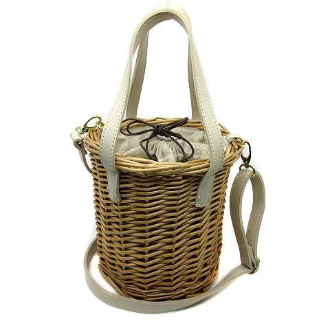 キャリン Karyn バケツ型 2WAY かごバッグ ショルダーバッグ ベージュ