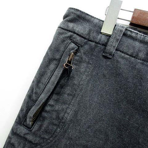 Y's（ワイズ）ブラックデニム×ウール 切替 サルエルパンツ 2 ヨウジヤマモト Y's（ワイズ） ヨウジヤマモト バイカー デニム パンツ ジーンズ