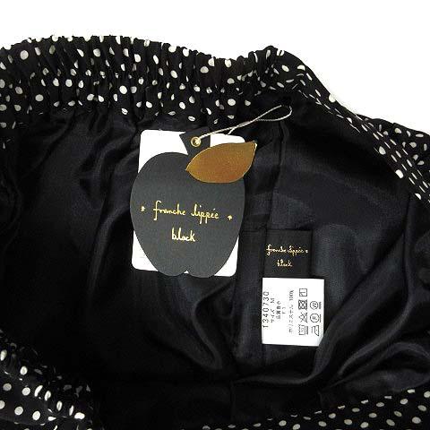 未使用品 フランシュリッペ franche lippee BLACK ドット ワイド  