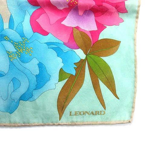 レオナール シルクスカーフ LEONARD（レオナール） スカーフ チーフ フローラル フラワー