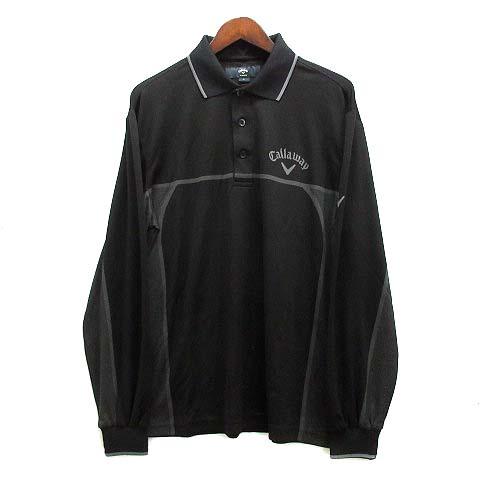 キャロウェイ CALLAWAY X SERIES プリント 長袖 ジャージー ポロシャツ 