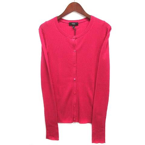 未使用品 セオリー Theory ランダムリブ ニット カーディガン 長袖  