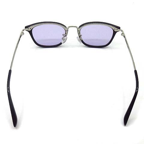 パリミキ PARIS MIKI ボストン メガネ 眼鏡 フレーム サングラス パープルレンズ BK/WP ブラック シルバー CAF-1118U メンズ｜vectorpremium｜03