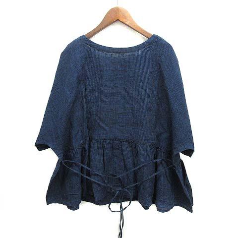 ネストローブ nest Robe 2024SS リネン インディゴ グレンチェック 