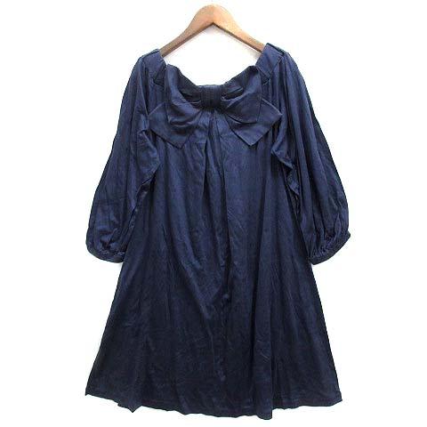フランシュリッペ#ワンピース#リボン#5部袖#新品#F
