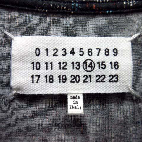 マルタンマルジェラ マルタンマルジェラ 14 Martin Margiela 2015SS Tシャツ 半袖 総柄 44