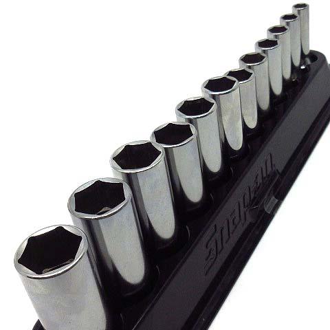 スナップオン SNAP-ON 3/8 SQ ディープソケット 六角 8mm-19mm 