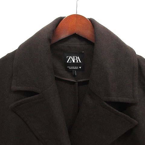 ザラ ZARA オーバーサイズ ロング チェスターコート ウールブレンド 