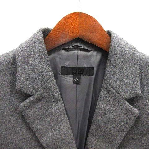 ユニクロ UNIQLO ウール カシミヤ チェスター コート グレー L ユニクロ UNIQLO ウール カシミヤ チェスター コート グレー L