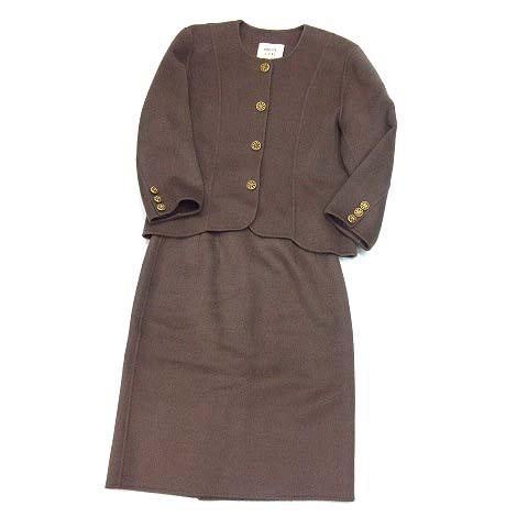 ピノーレ PINORE スカートスーツ上下 ピノーレ PINORE クラブ CLUB カシミヤ スーツ 上下セットアップ ノー