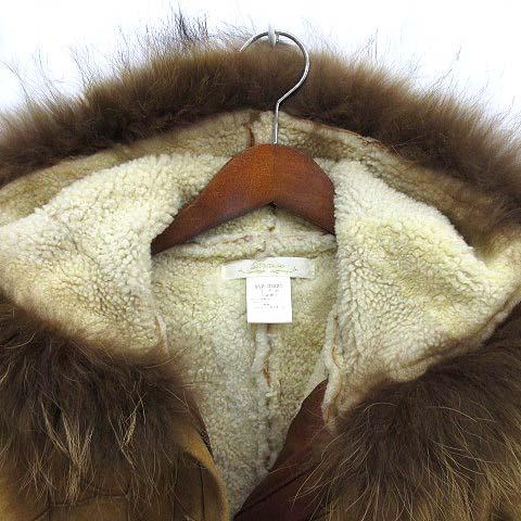 プレイズ praise パッチワーク ムートン コート ラクーンファー フード