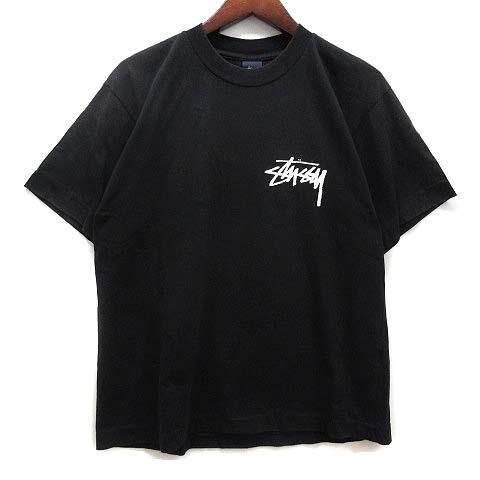 Stussy ブラック Tシャツ L STUSSY ステューシー メッシュ トップ Tシャツ ブラック Size L