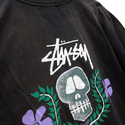 STUSSY ステューシー SKULL FLOWER スカル フラワー Tシャツ