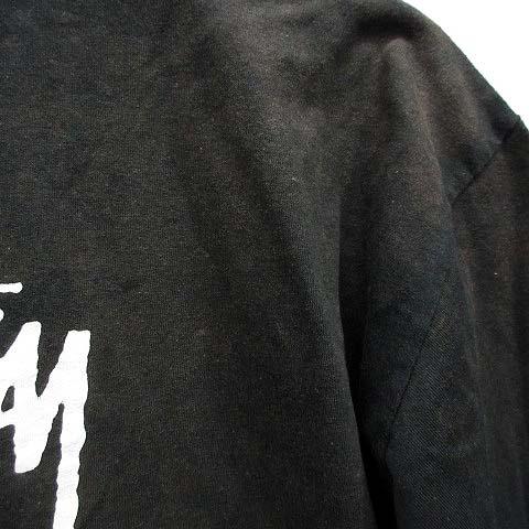 Stüssy MOMAコラボ　ブラック カーディガン 花柄刺繍　Mサイズ Stüssy MOMAコラボ ブラック カーディガン 花柄刺繍 Mサイズ