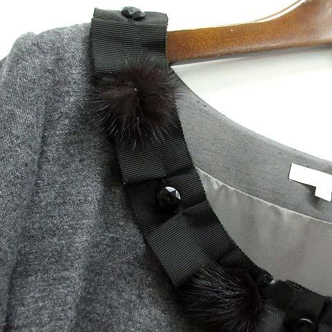 トゥービーシック TO BE CHIC ウール ティアード ワンピース 七分袖  