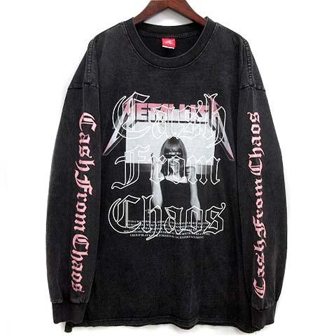 エーサイド ASIDE AE CASH FROM CHAOS Tシャツ ロンT ピグメント