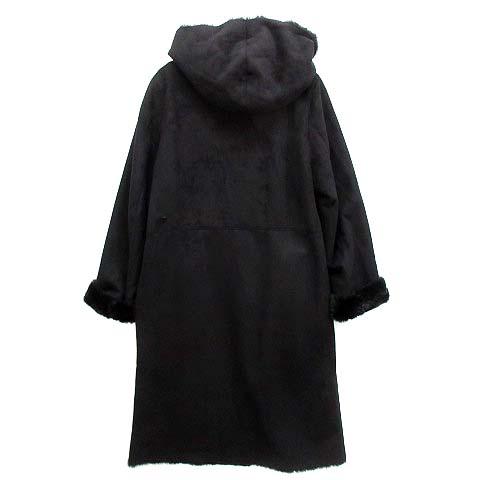 デミルクス ビームス Demi-Luxe BEAMS フード付き エコムートン コート 