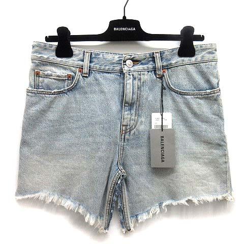 BALENCIAGA バレンシアガ デニム カットアップ ミニ スカート