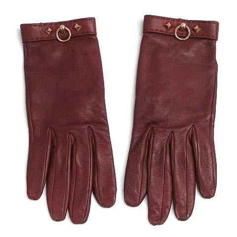 HERMES（エルメス） メドール グローブ スタッズ ラムレザー 手袋