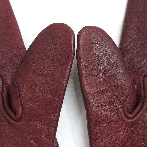 HERMES エルメス メドール レザー 茶色 手袋 グローブ ゴールド HERMES エルメス メドール グローブ スタッズ ラムレザー 手袋