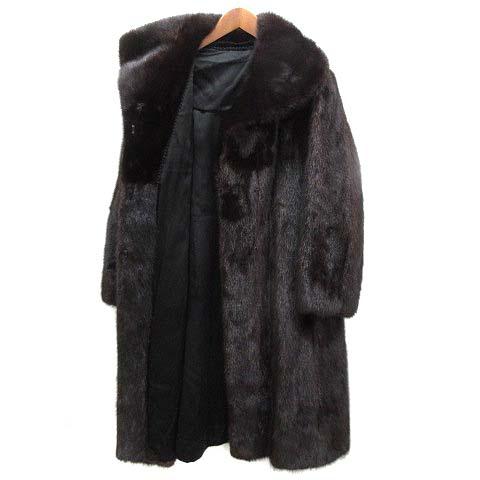 Yamaoka デミバフミンク ファーコート ショールカラー サイズ13