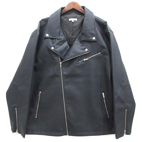 ナイラス Nylaus フェイクレザー ダブル ライダースジャケット 