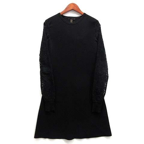 LOUIS VUITTON ルイ ヴィトン レース ワンピース LOUIS VUITTON（ルイ・ヴィトン） レーススリーブ ミラノリブ ニット