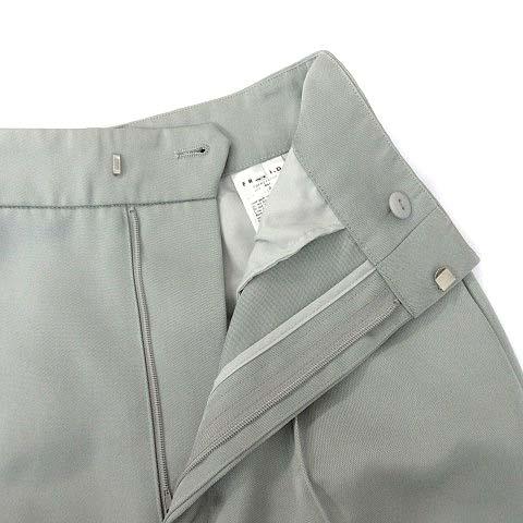 フレイアイディー FRAY I.D ブライトダブル サテンパンツ 無地 ミント