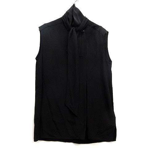 ★未使用品★エルメス　黒 シフォンブラウス 長袖  サイズ40 ☆未使用品☆エルメス黒 シフォンブラウス 長袖 サイズ40