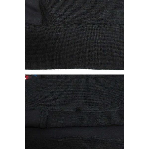 【中古】エルメス HERMES ステッキ les Cannes シルク カシミヤ ニット ワンピース チュニック ノースリーブ ブラック 黒 36 レディース HERMES（エルメス） ステッキ les Cannes シルク カシミヤ ニット